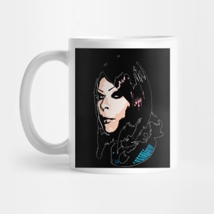 drag queen black background Mug